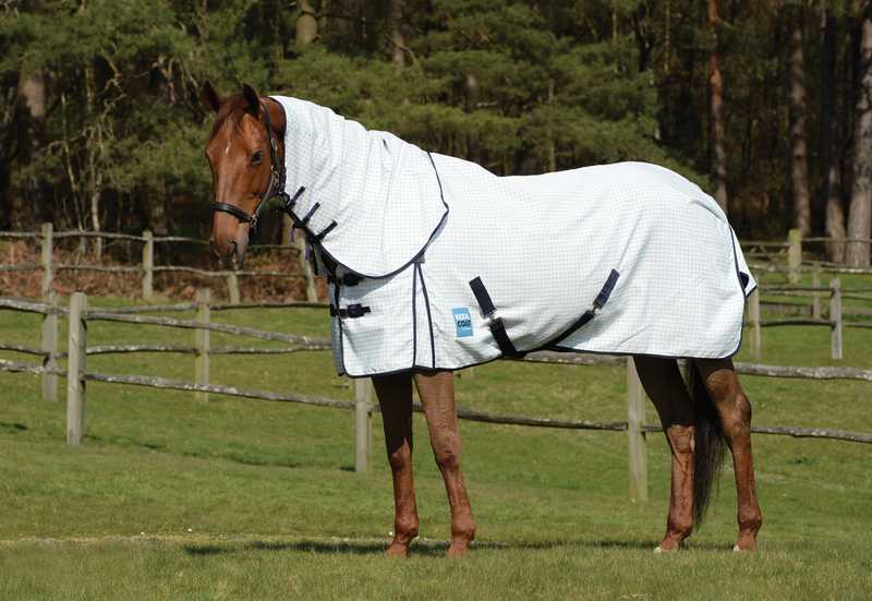Couverture d’été WeatherBeeta Kool Coat Classic avec sursangles – Combo Neck