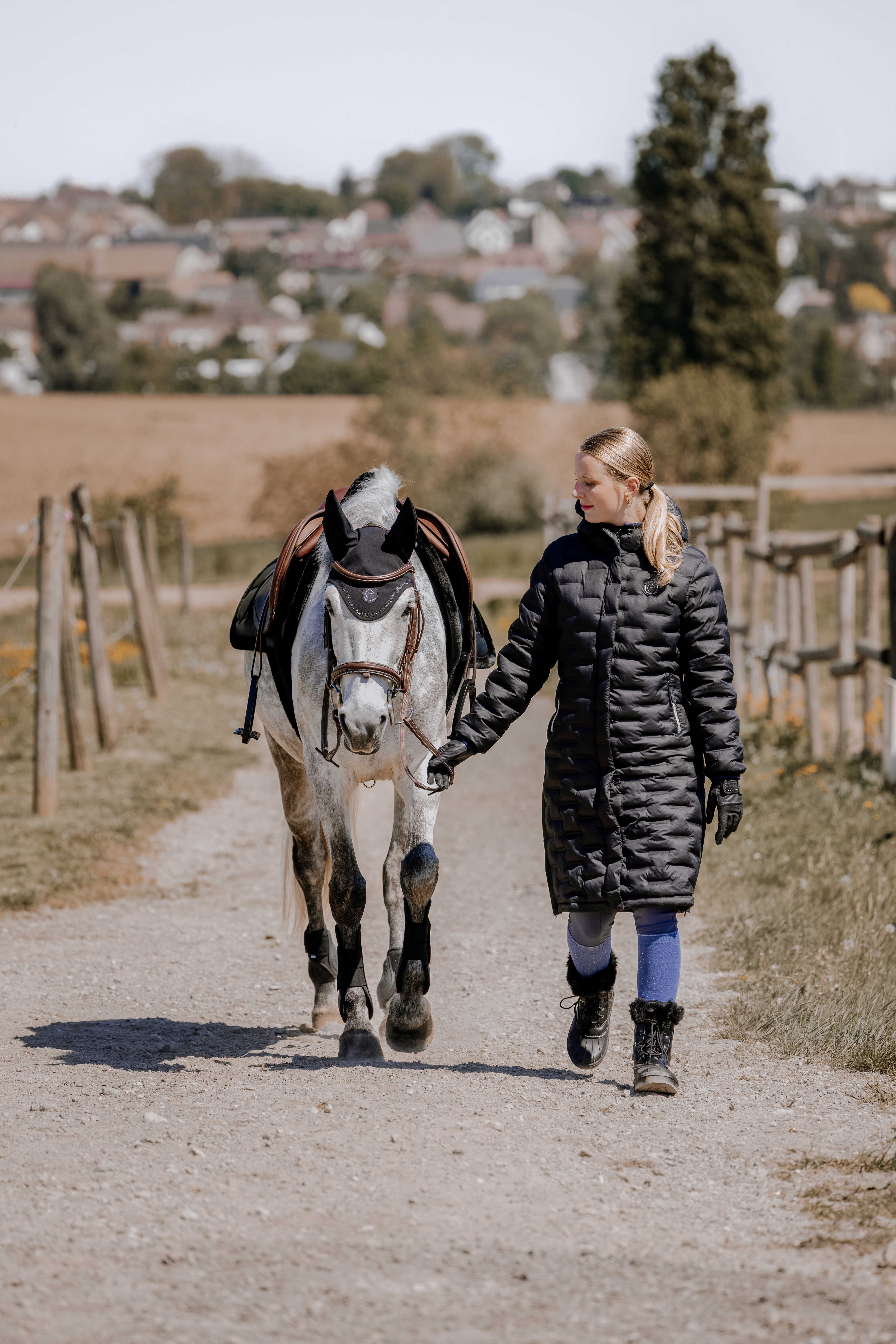 Veste longue Je t’aime EQUITHÈME – Vanessa