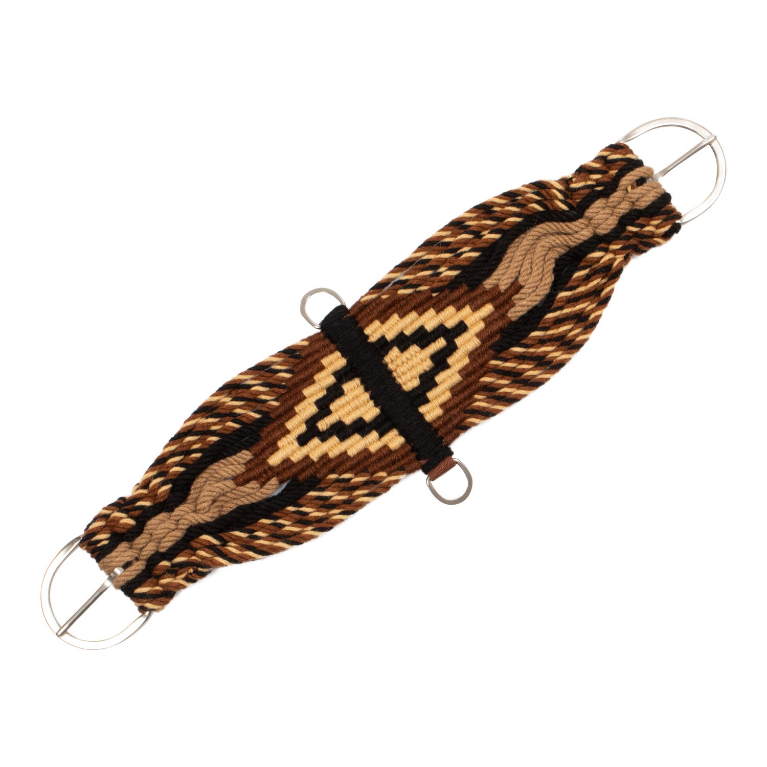 Western-Sattelgurt aus Mohair mit zentraler Lederverstärkung