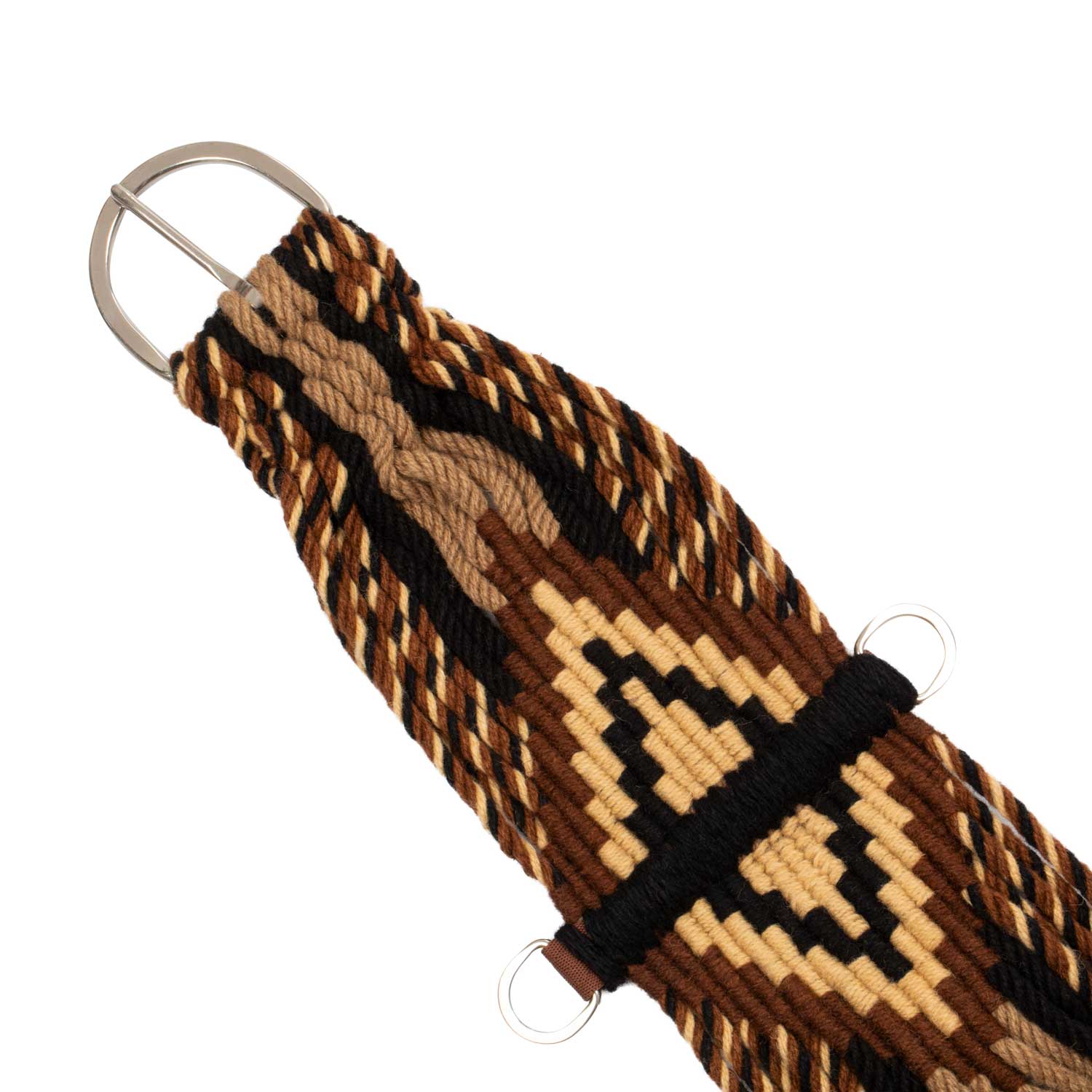 Western-Sattelgurt aus Mohair mit zentraler Lederverstärkung