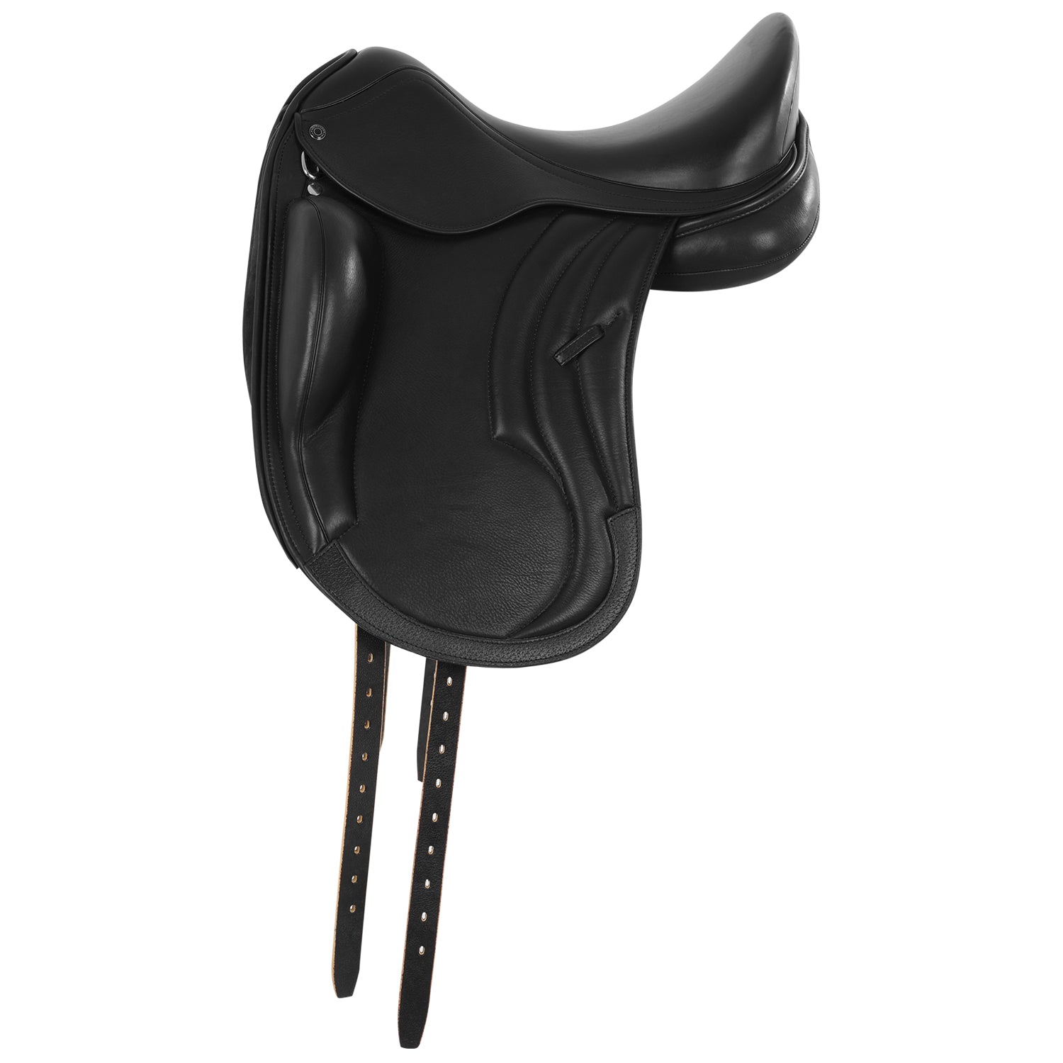 Selle de dressage monoquartier en cuir de veau – Modèle Luisiana