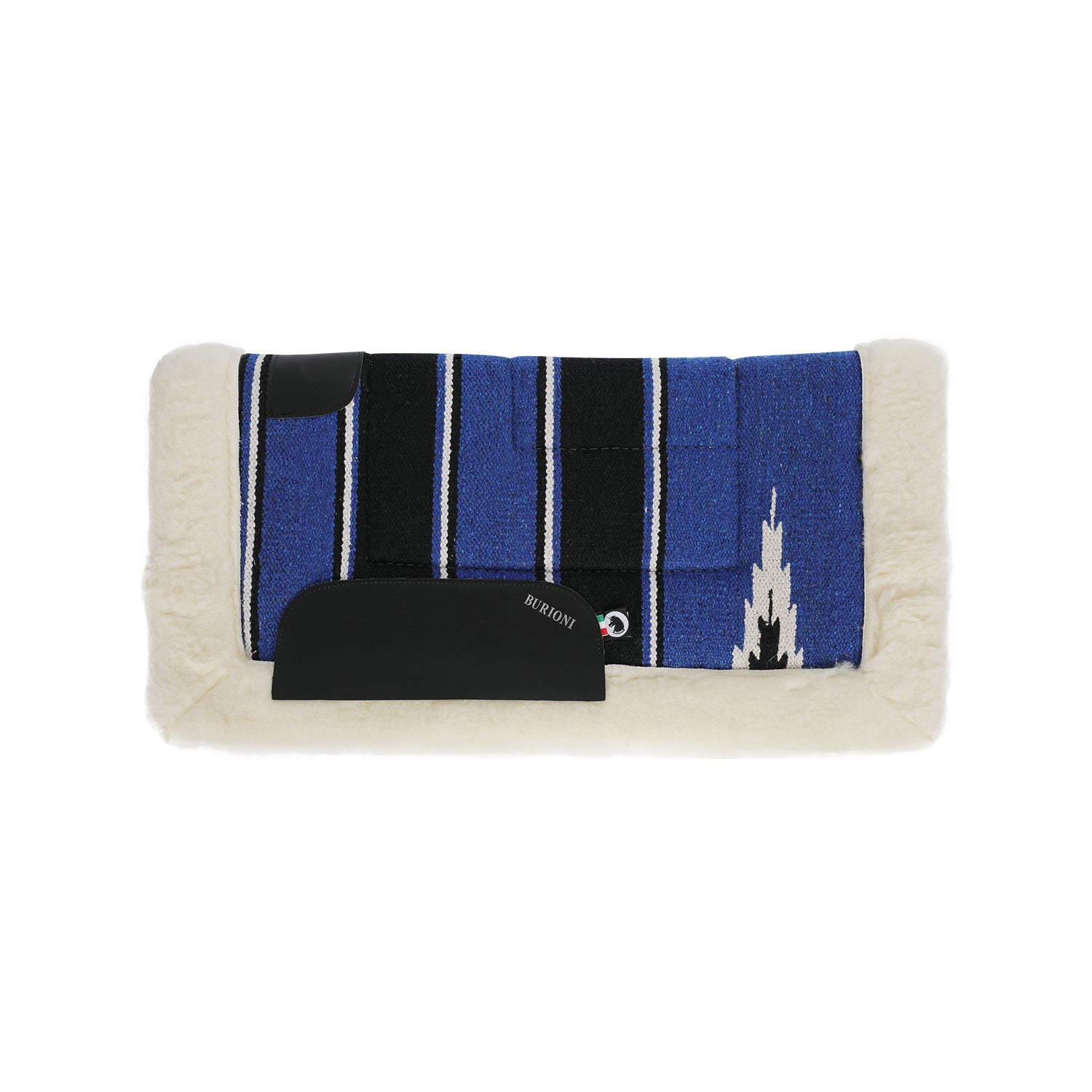 Tapis de selle western Navajo – Doublure laine & renforts cuir