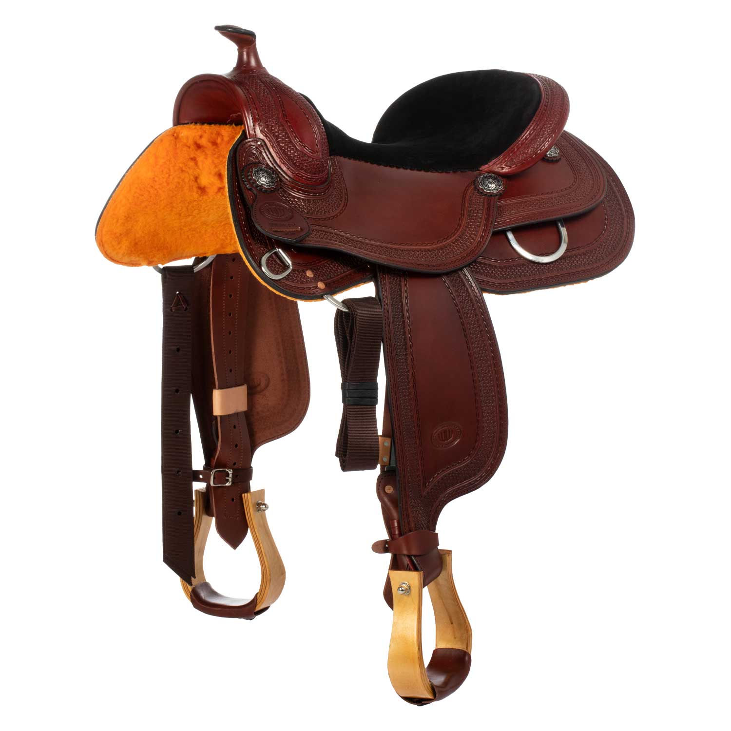 Westwood Basic Pro Reiner Westernsattel Nr. 64 – Burgunderrotes Leder