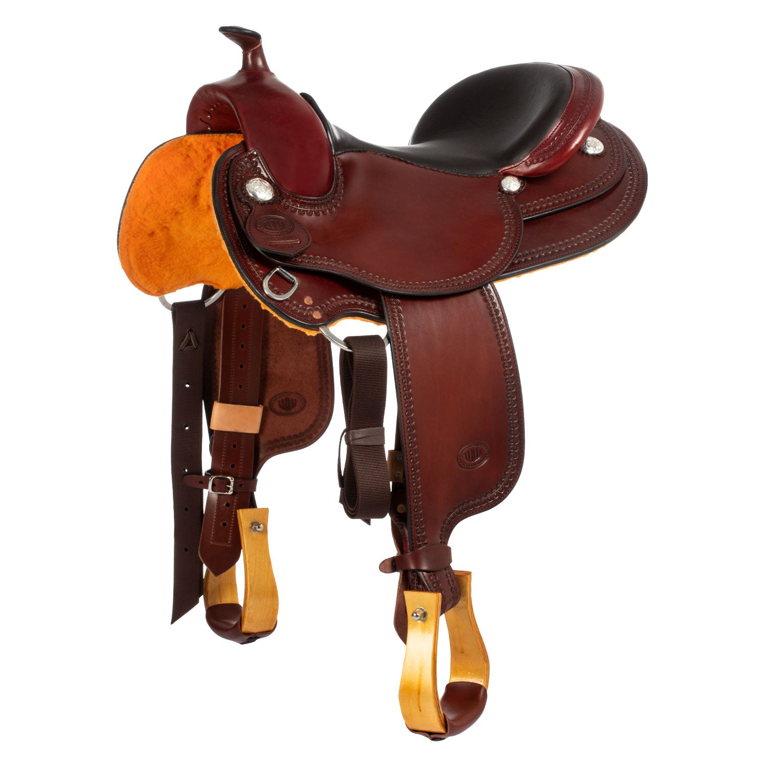 Westwood Basic All Round Border Westernsattel Nr. 2 – Burgunderrotes Leder