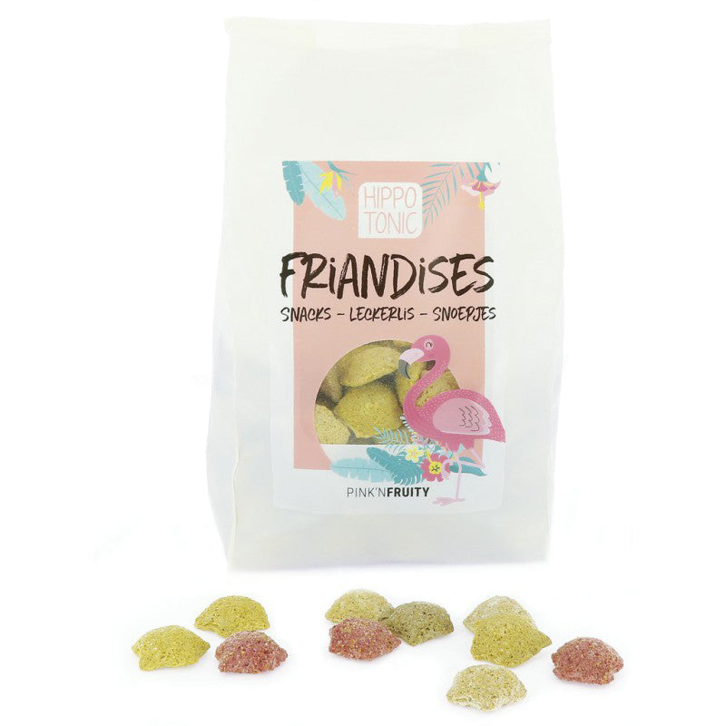Hippotonic Pferdebonbons in Pink und Fruchtform