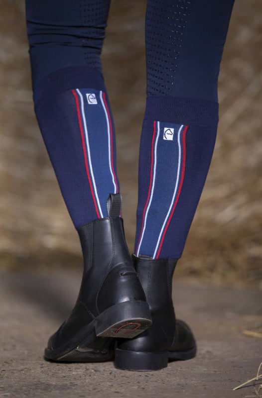 Chaussettes Equitheme Classic Bleu Blanc Rouge