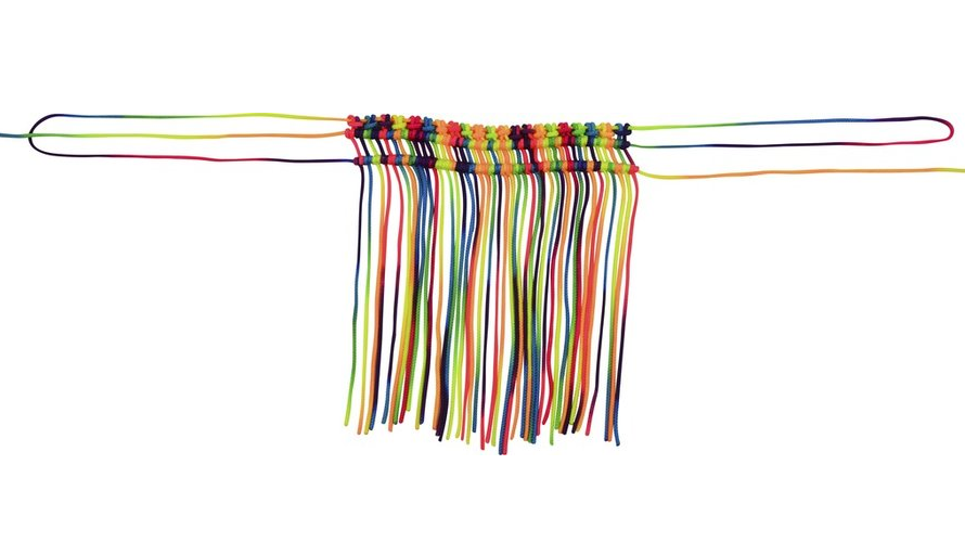 Regenbogen-Fliegenklatsche-Stirnband