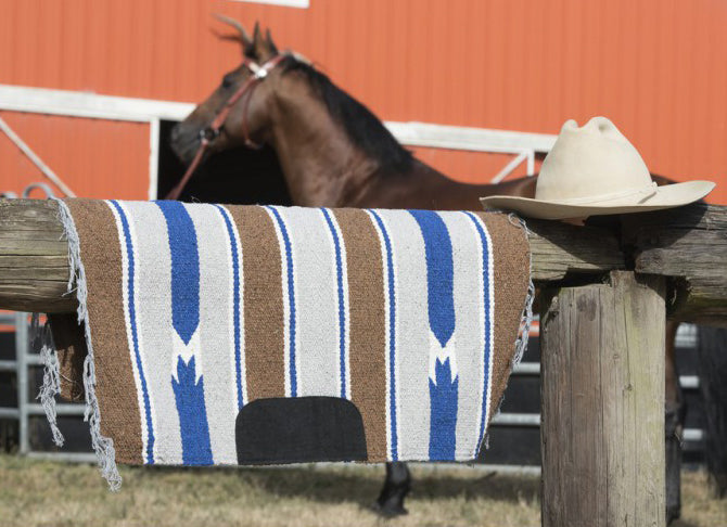 Westride Navajo-Teppich mit Ledereinsatz
