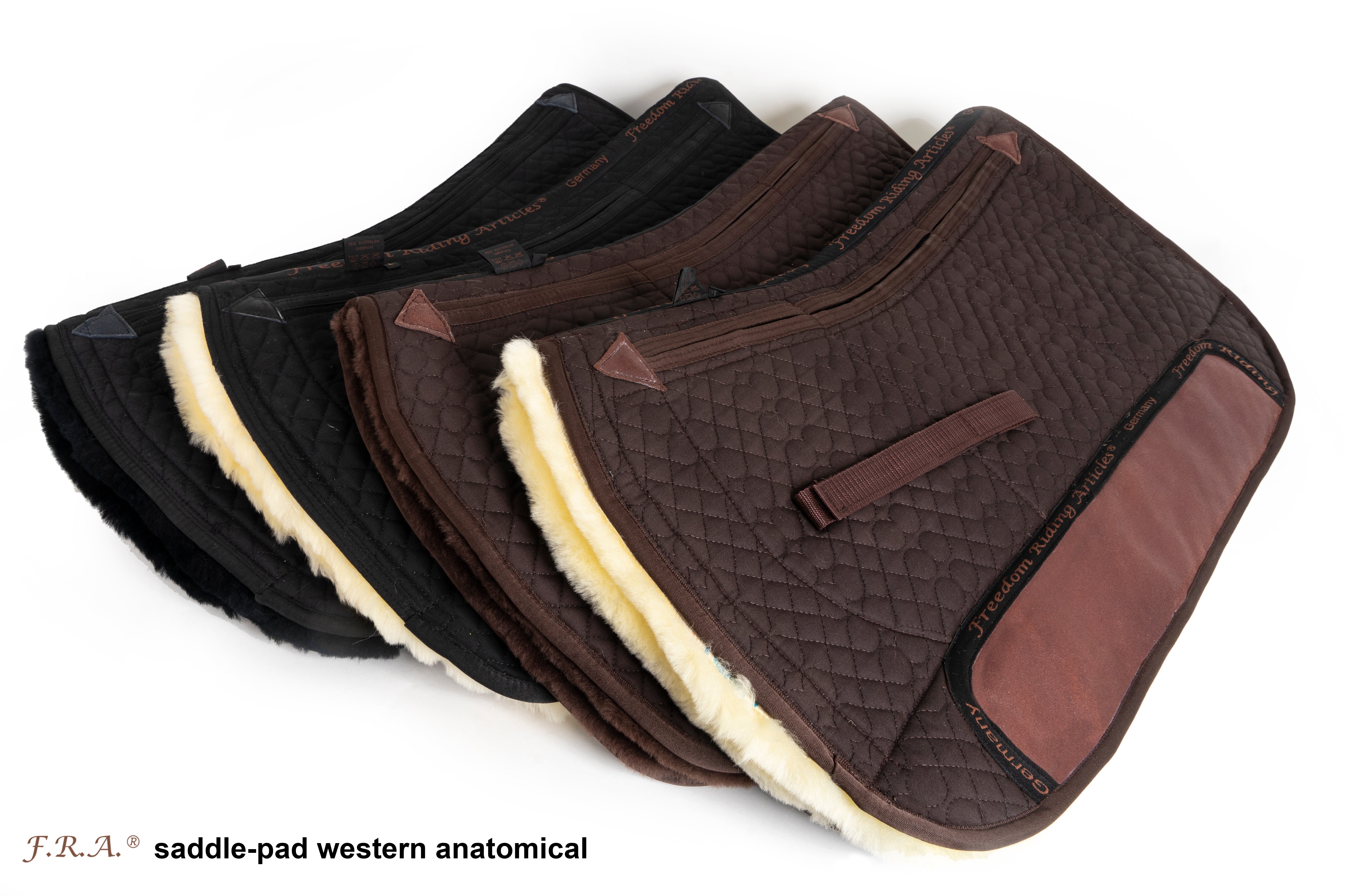 Luxe extra Westernsattelunterlage 3 Taschen + Filzeinlagen 64 cm