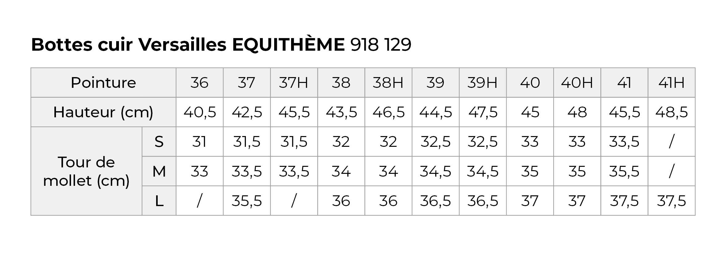 Bottes d’équitation en cuir Versailles