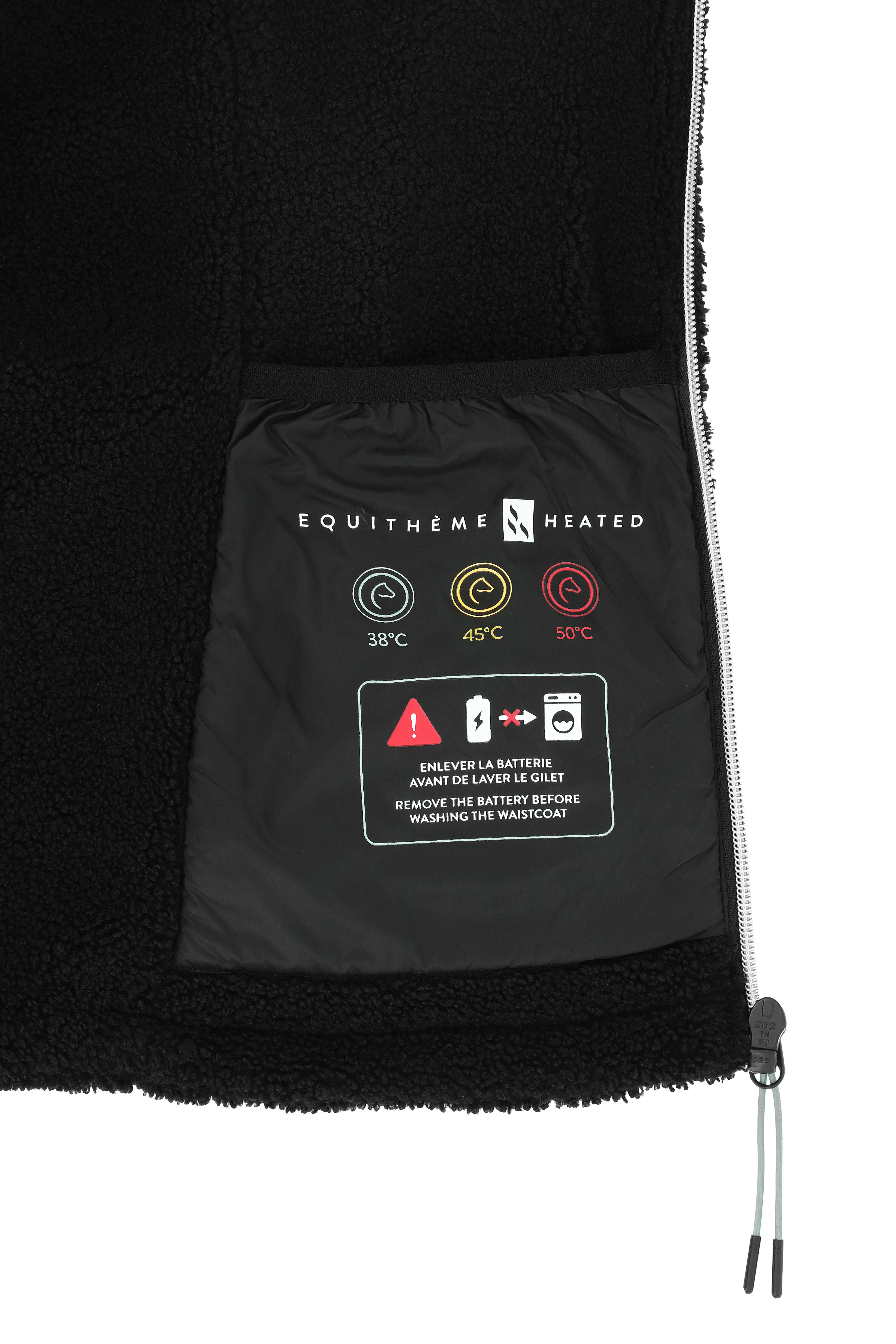 Gilet polaire chauffant EQUITHÈME Heated – Valery  (Batterie vendue séparément)