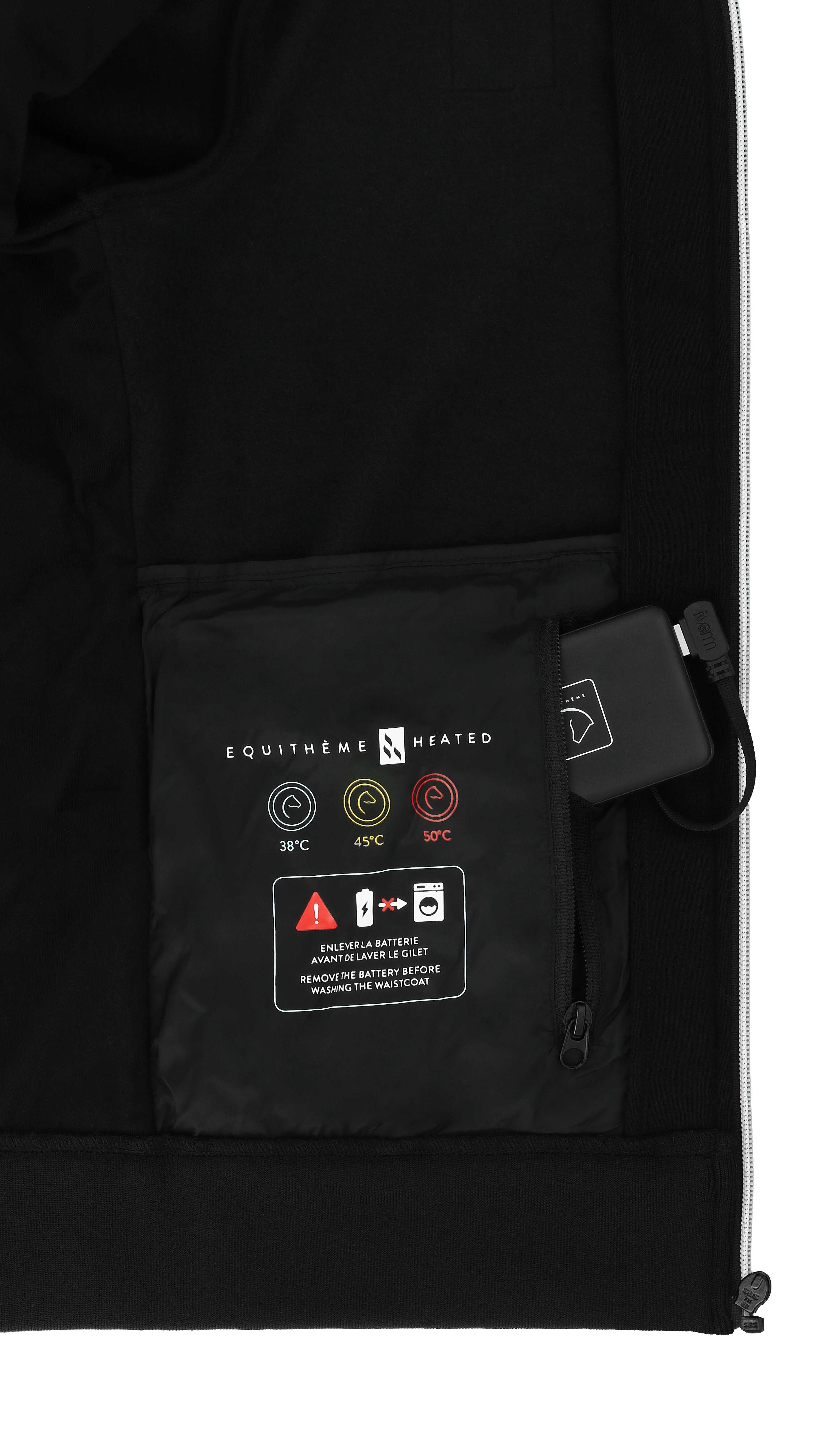 Sweat chauffant EQUITHÈME Heated Unisex – Olwen (batterie vendue séparemment)