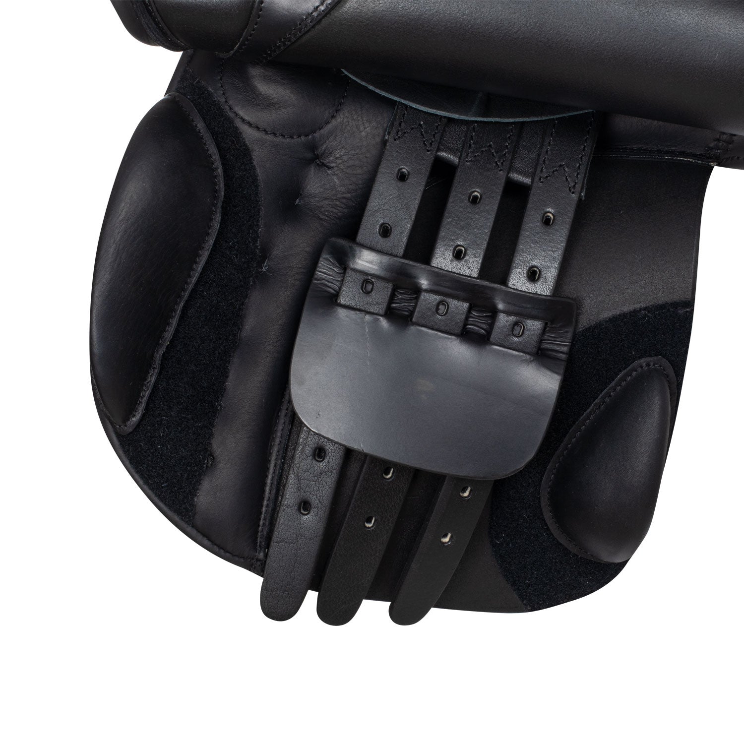 Schwarzer Springsattel aus Leder – Modell Mercury