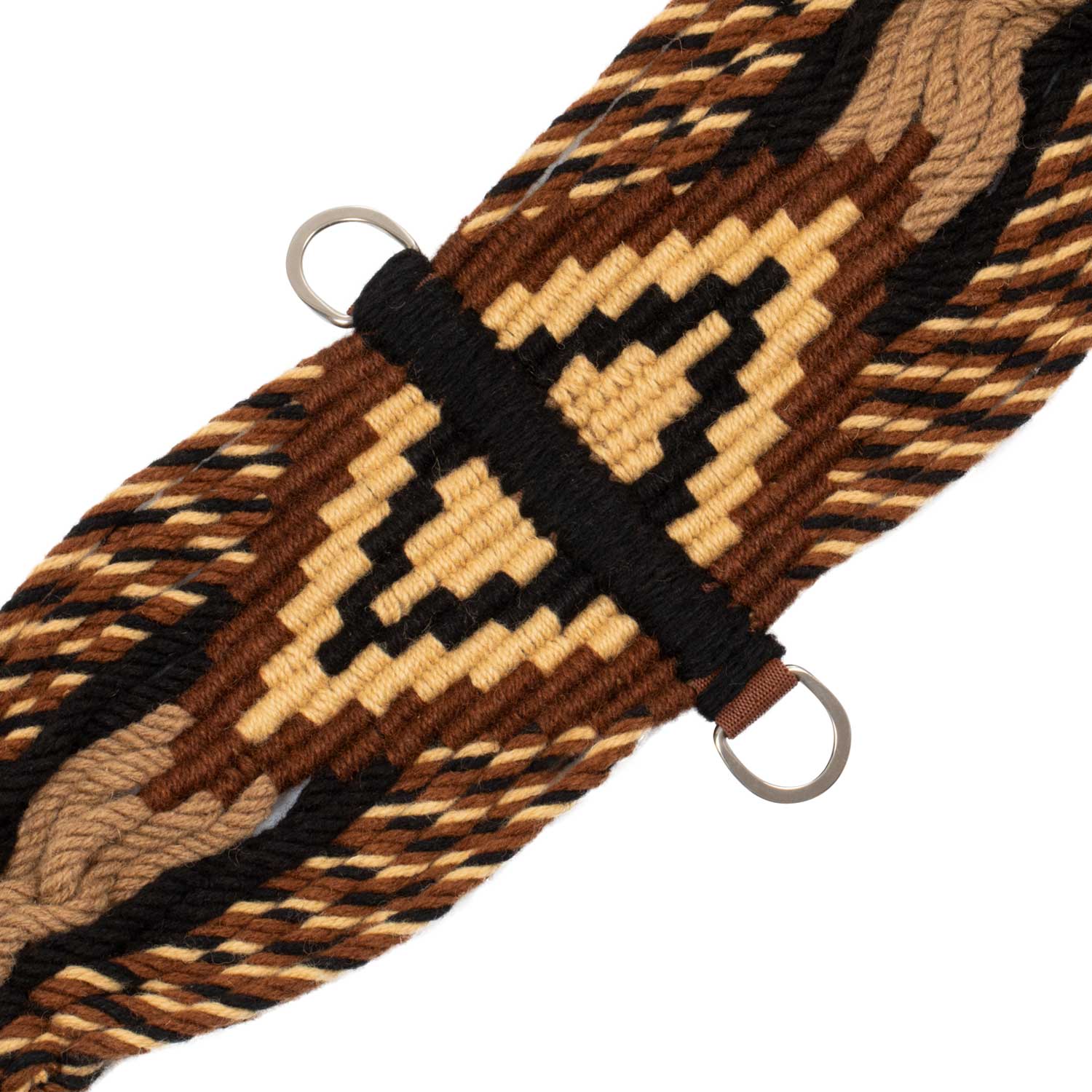 Sangle Western en Mohair avec Renfort Central en Cuir