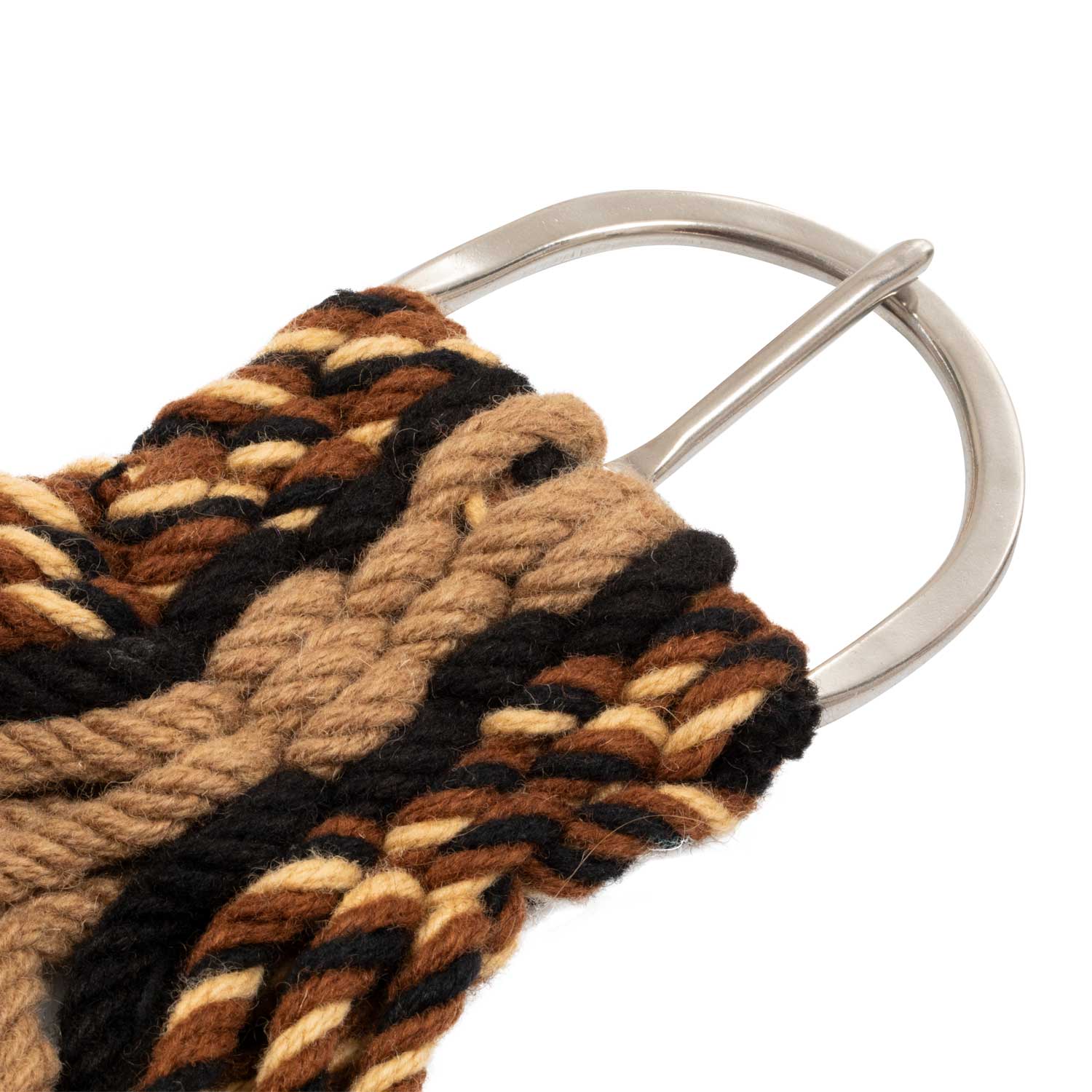 Sangle Western en Mohair avec Renfort Central en Cuir