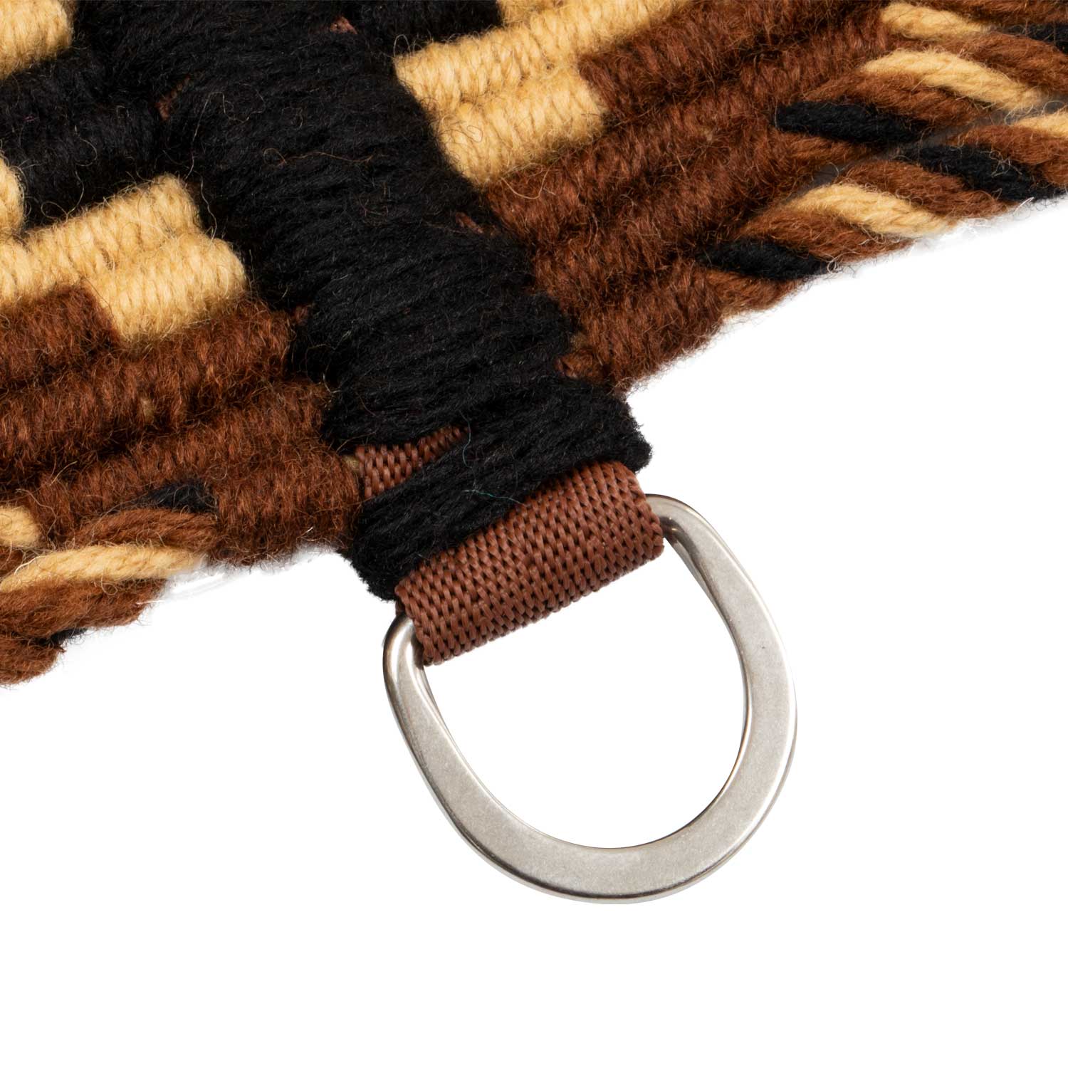 Sangle Western en Mohair avec Renfort Central en Cuir