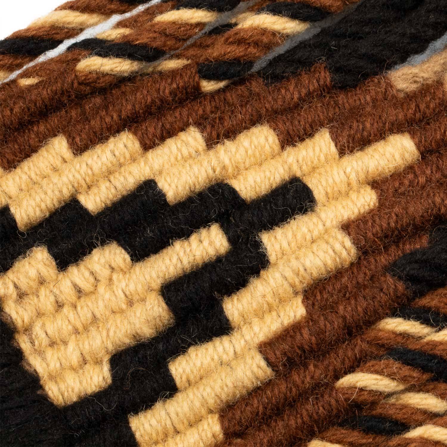 Sangle Western en Mohair avec Renfort Central en Cuir