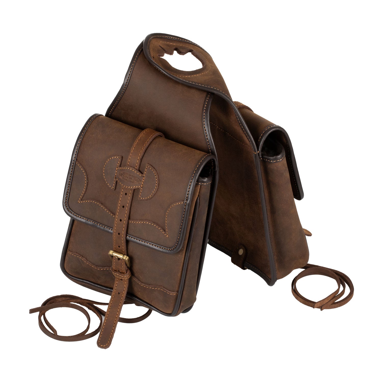 Sacoche de pommeau selle western en cuir