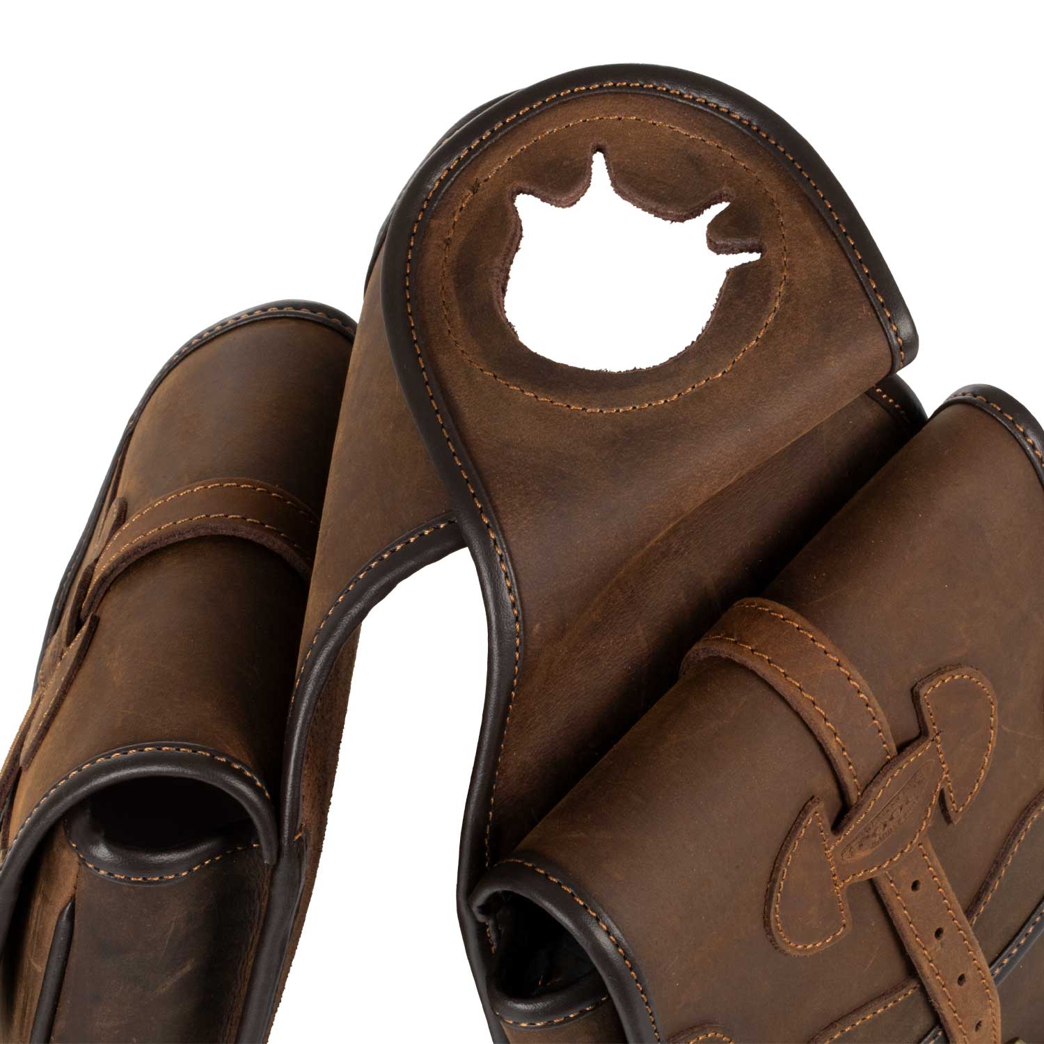 Sacoche de pommeau selle western en cuir