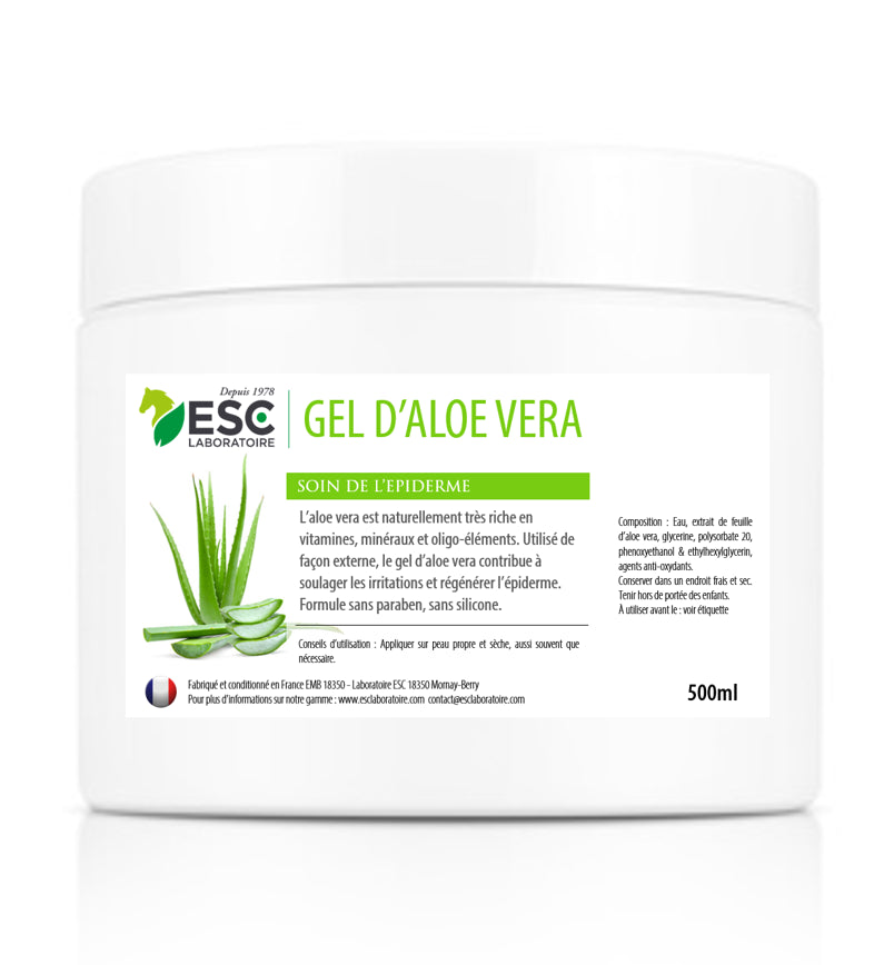 GEL D’ALOE VERA CHEVAL – Soin hydratant de l’épiderme du cheval