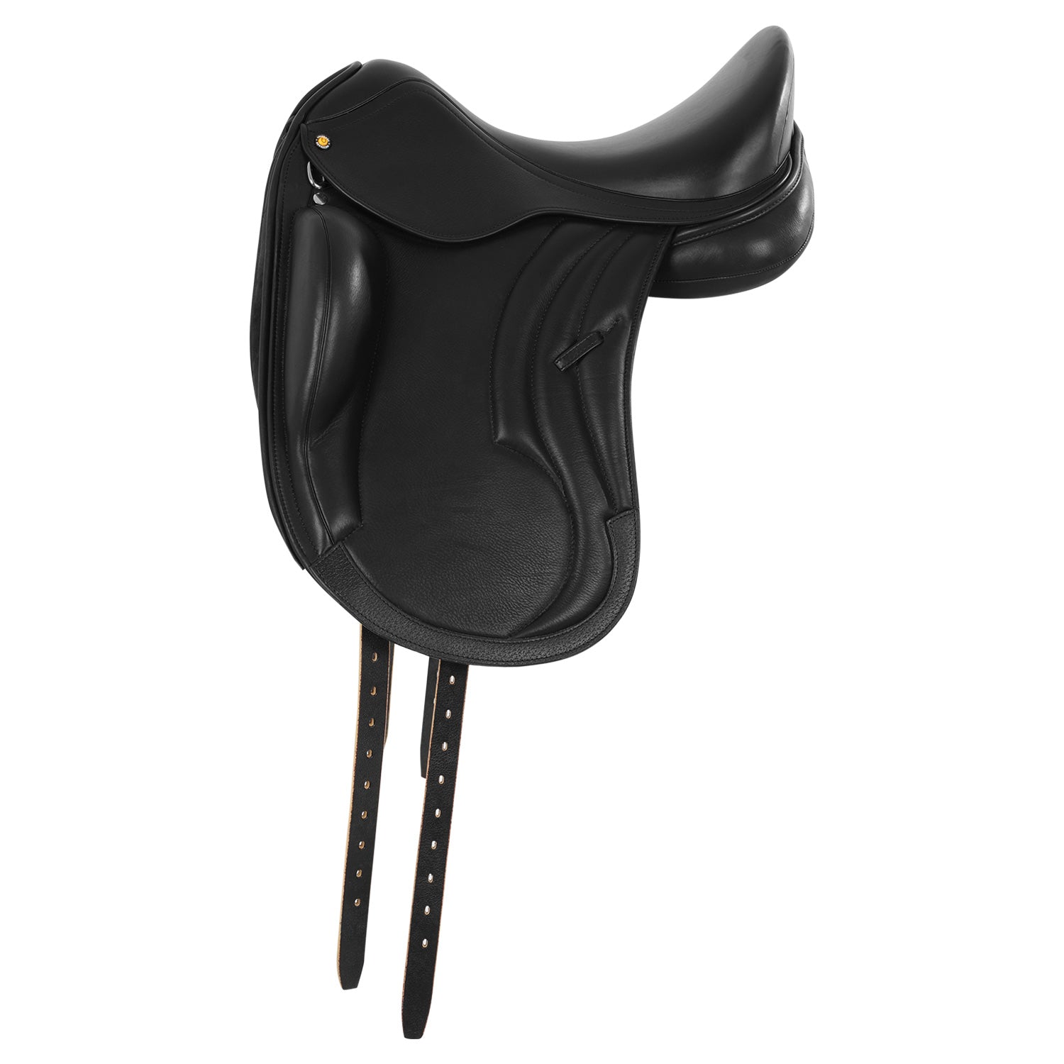 Selle de dressage monoquartier en cuir de veau