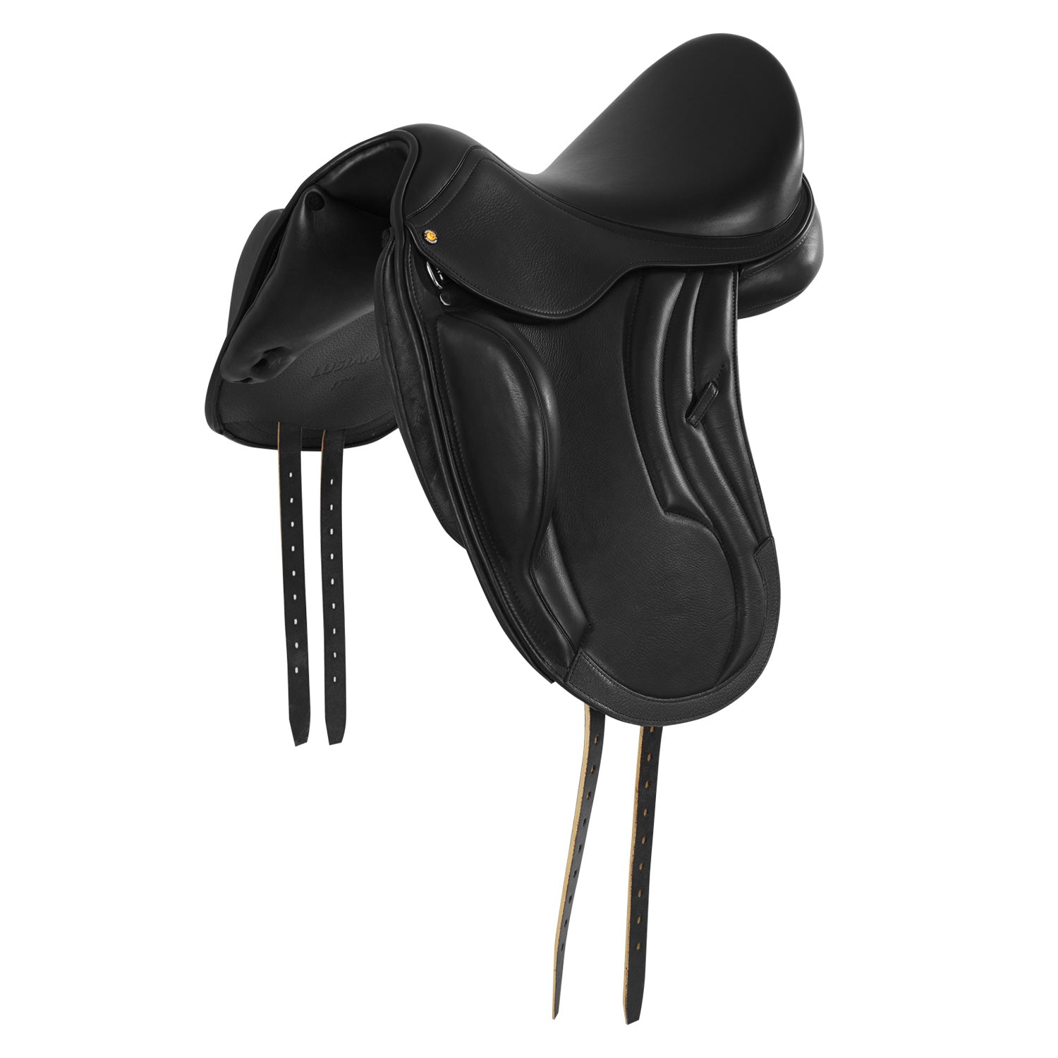 Selle de dressage monoquartier en cuir de veau