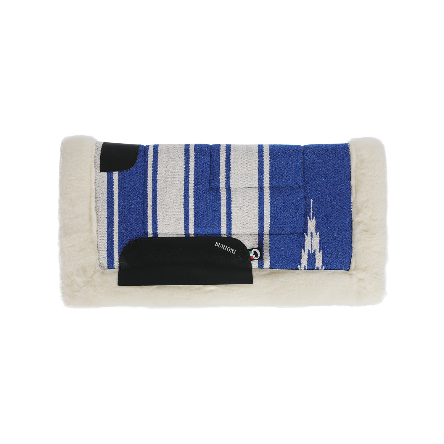 Tapis de selle western Navajo – Doublure laine & renforts cuir