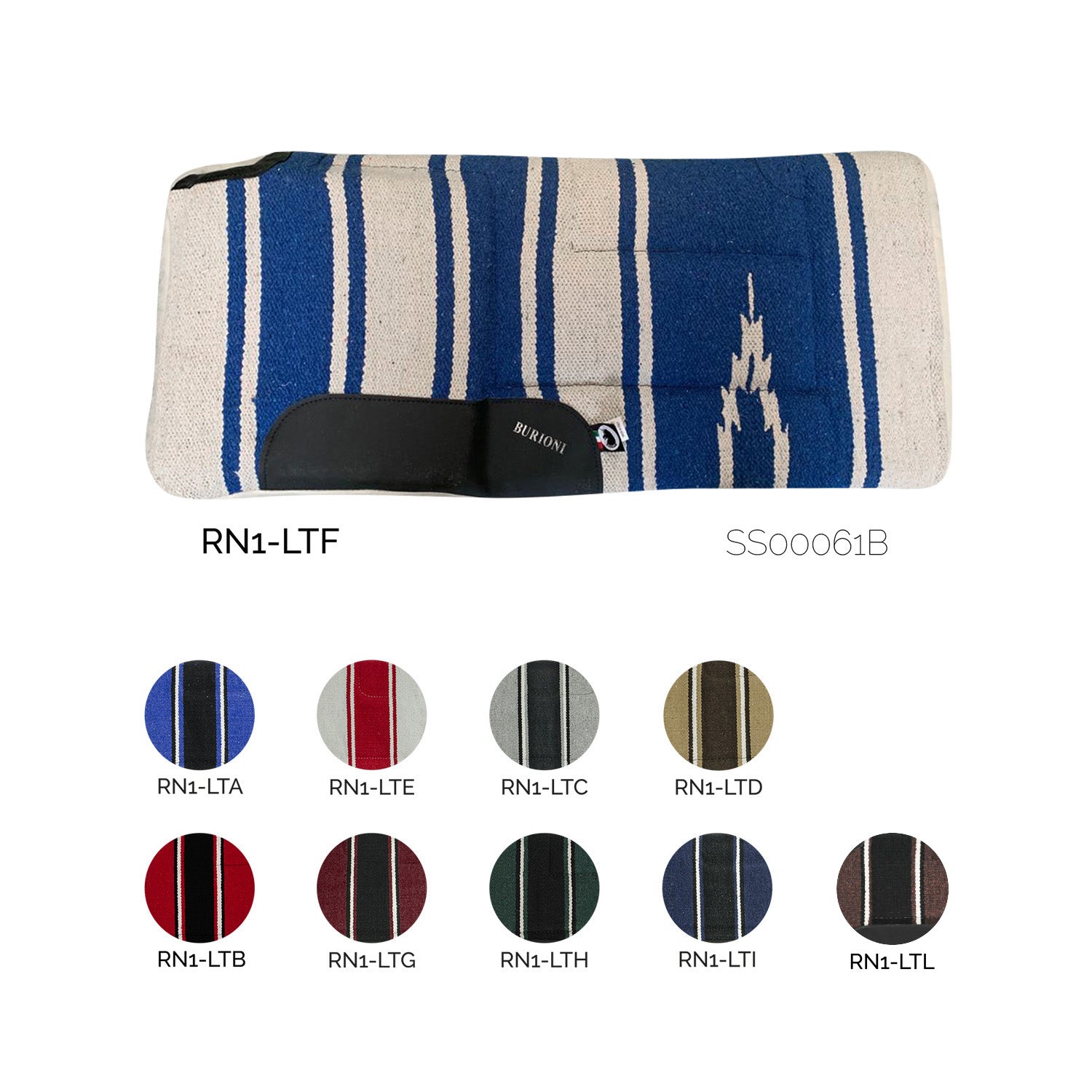 Tapis de selle western Navajo rembourré – Garrot dégagé & doublure laine