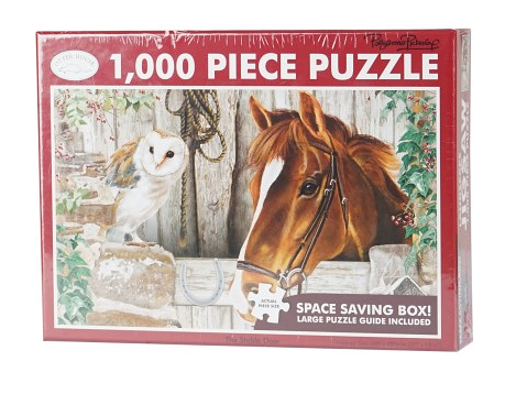 1000-Teile-Puzzle Pferd im Stall
