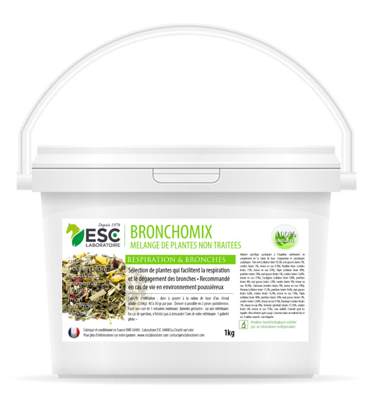 BRONCHOMIX – Mélange de plantes pour la respiration du cheval