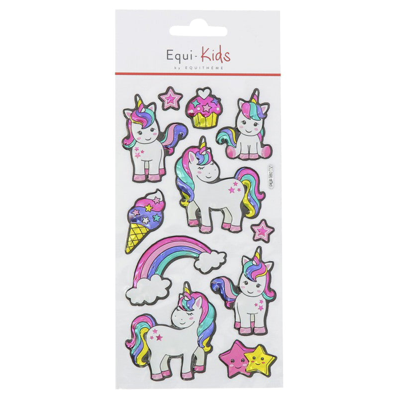 Equi-Kids Relief Einhorn Stern Aufkleber