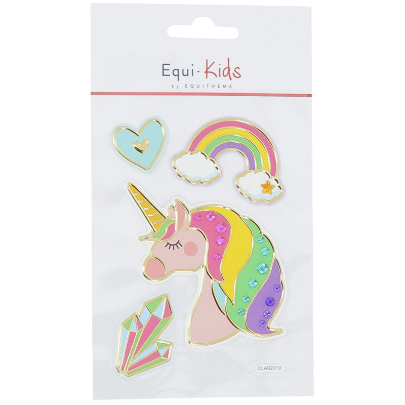 Equi-Kids Einhorn Strass Relief Sticker