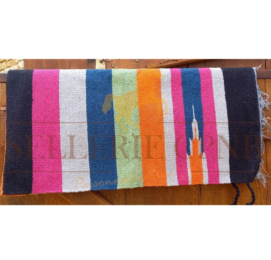 Couverture de selle de style Navajo Native American Antique Couverture de selle de style Navajo Native American Antique